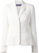 Emanuel Ungaro Floral Jacquard Blazer - White