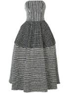 Christian Siriano - Strapless Maxi Dress - Women - Silk/raffia - 6, Women's, Black, Silk/raffia