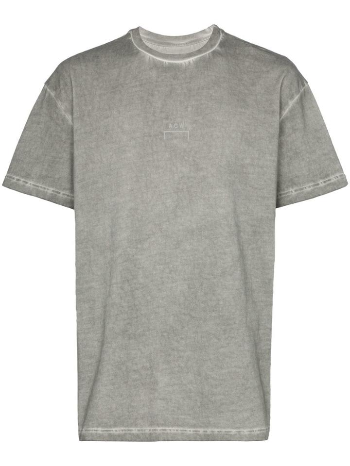 A-cold-wall* Logo Print Cotton T-shirt - Grey