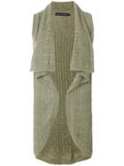 Ralph Lauren Knitted Sleeveless Cardigan - Green