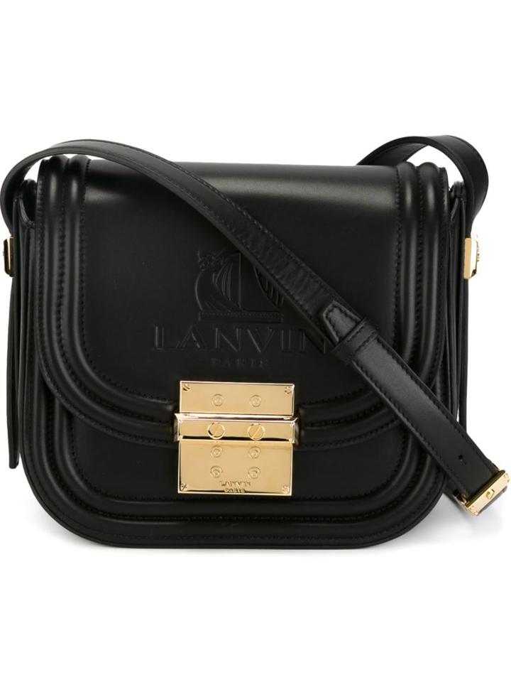 Lanvin Nomad Shoulder Bag, Women's, Black, Cotton/polyester/bos Taurus