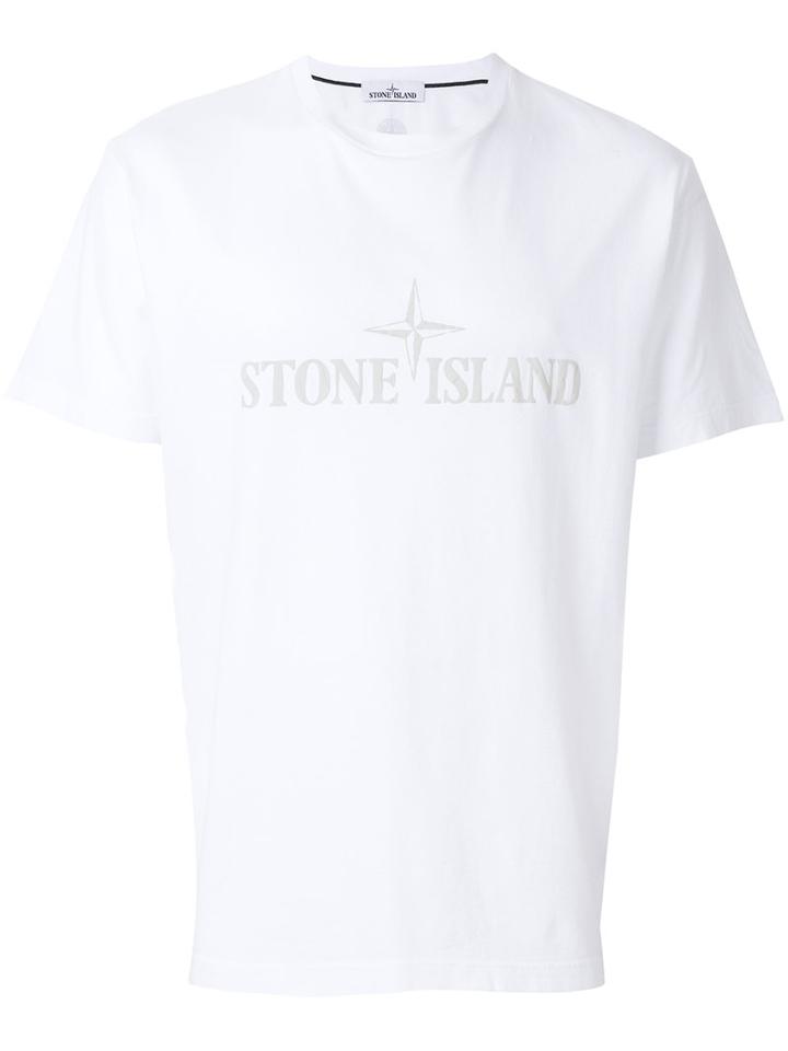 Stone Island - Printed T-shirt - Men - Cotton - S, White, Cotton