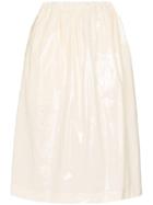 Plan C Full Midi-skirt - White