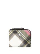 Vivienne Westwood Plaid Logo Wallet - Neutrals