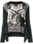 Just Cavalli Belted Knit Jacket - Black