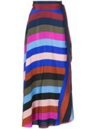 Dvf Diane Von Furstenberg Carson Stripe A-line Skirt - Multicolour