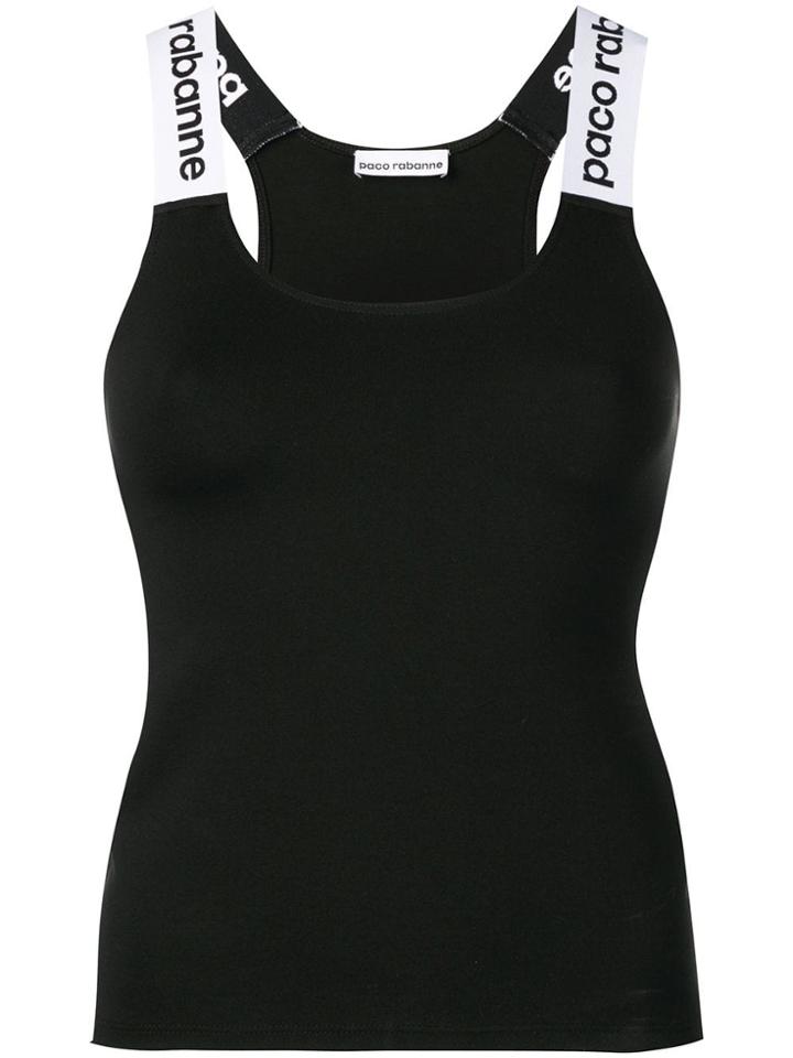 Paco Rabanne Milano Sleeveless Top - Black