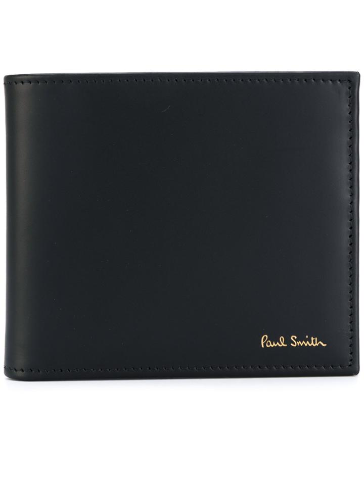 Paul Smith Striped Interior Billfold Wallet - Black