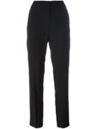 Msgm Drawstring Straight Trousers, Women's, Size: 40, Black, Acetate/viscose/polyester