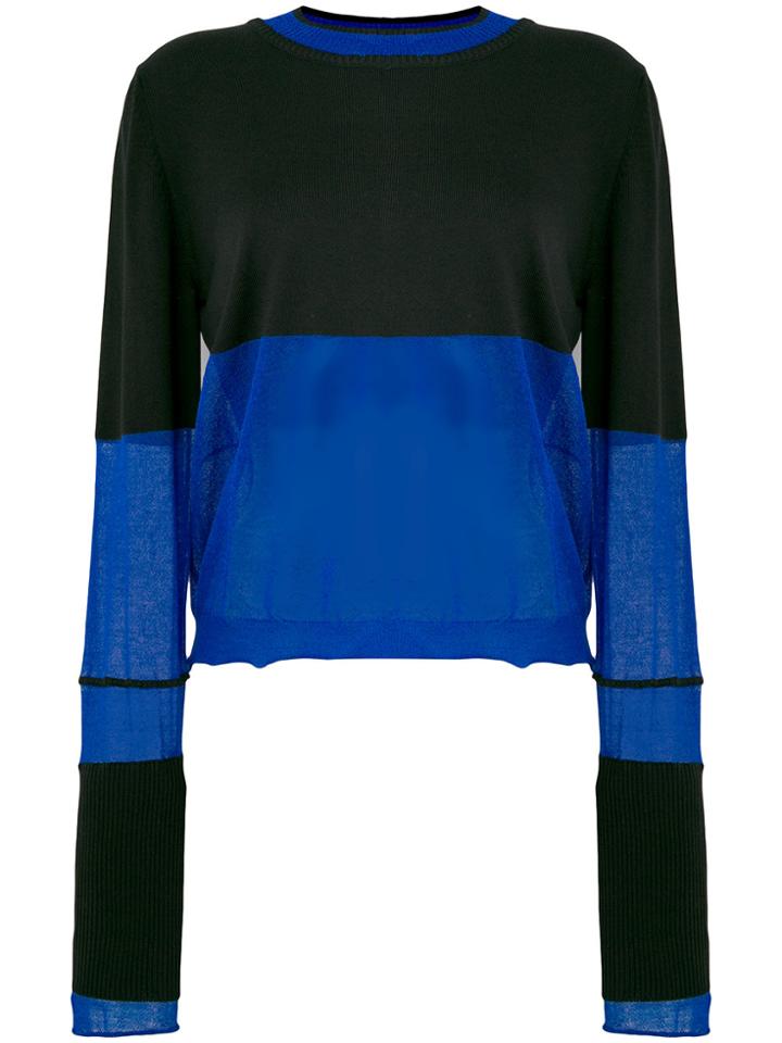 Maison Margiela Panelled Sweater - Black