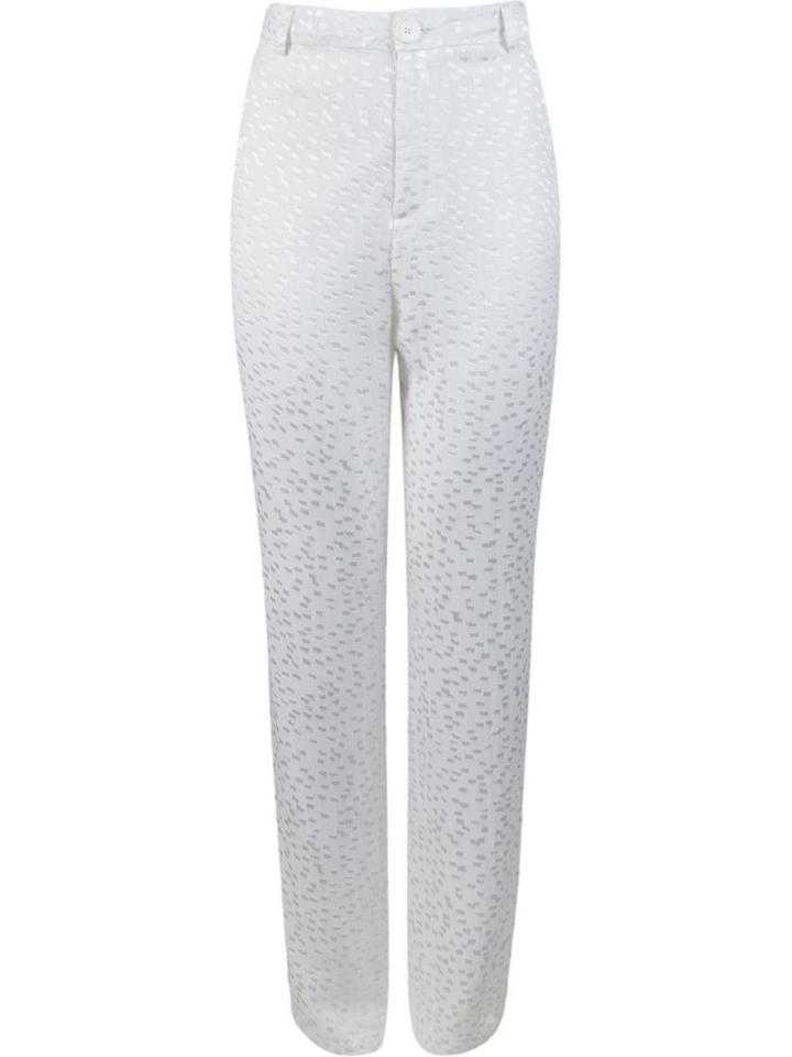 Uma Raquel Davidowicz - 'prova' Trousers - Women - Silk/viscose - 44, White, Silk/viscose