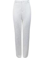 Uma Raquel Davidowicz - 'prova' Trousers - Women - Silk/viscose - 44, White, Silk/viscose