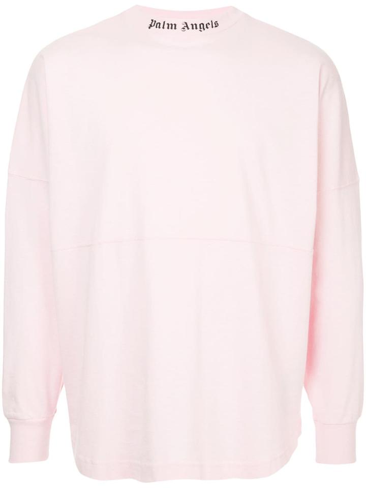 Palm Angels Logo Print T-shirt - Pink