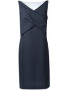 Nina Ricci Crossed Detailing Mid Dress - Blue