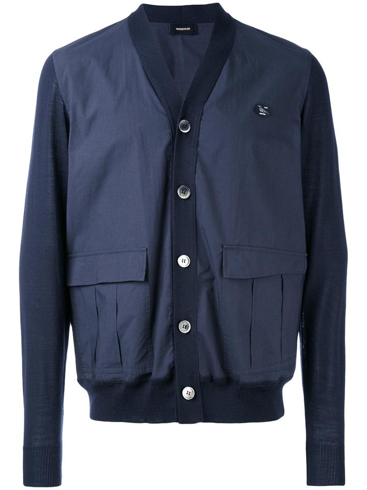 Undercover - Knitted Cardigan - Men - Cotton/wool - 3, Blue, Cotton/wool