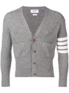 Thom Browne Baby Cable Short Cashmere Cardigan - Grey