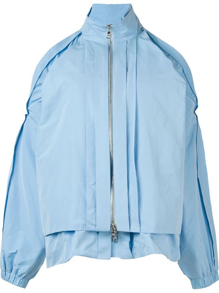 Caitlin Price Open Shoulder Zip Jacket, Women's, Size: Small, Blue, Nylon