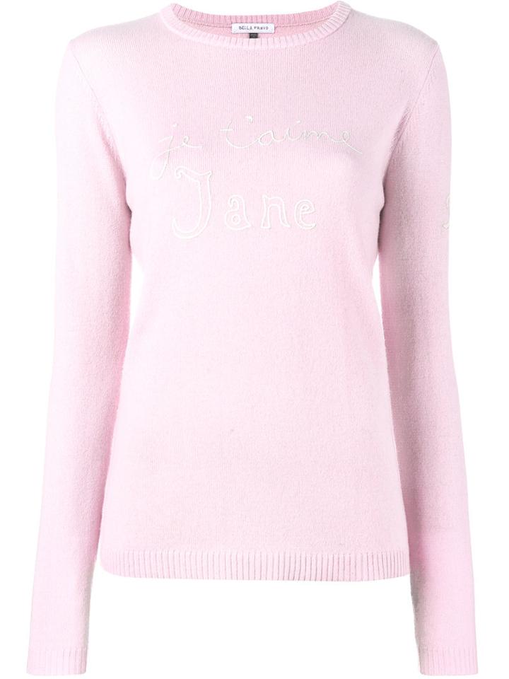 Bella Freud - Je T'aime Jane Jumper - Women - Cashmere - M, Women's, Pink/purple, Cashmere