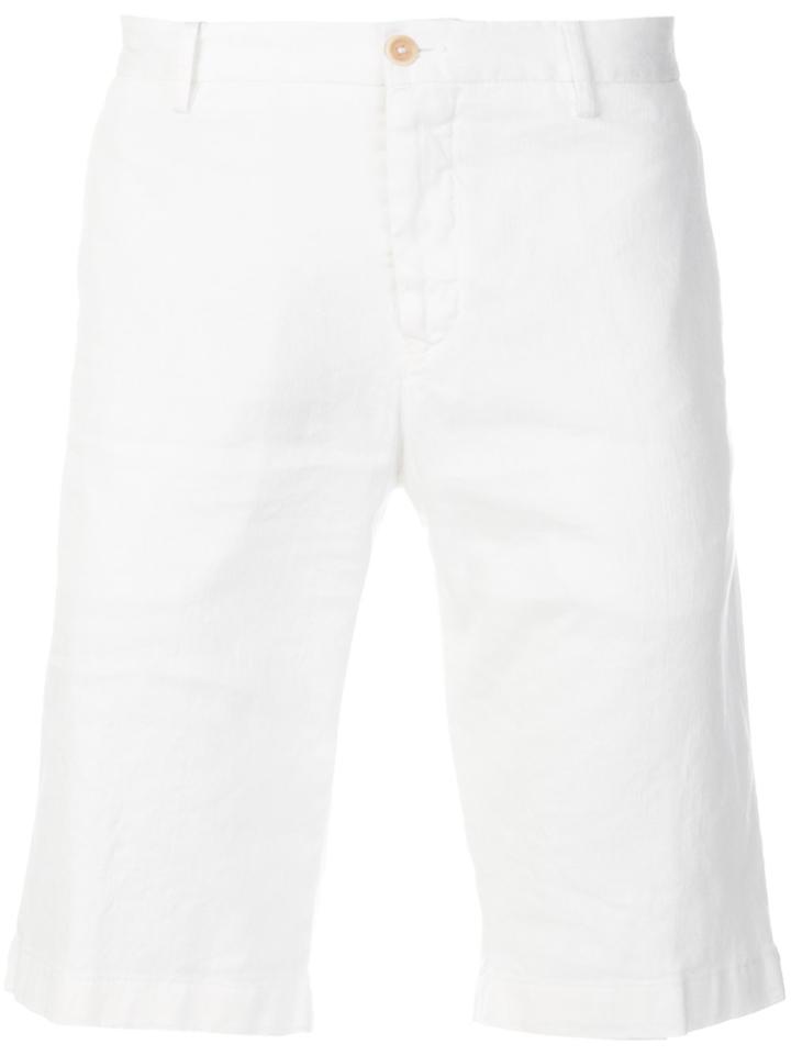 Etro Knee Length Chino Shorts - White