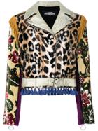 Jeremy Scott Tassel-trim Biker Jacket - Multicolour
