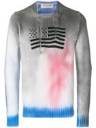 1017 Alyx 9sm Flag Embroidered Sweater - White