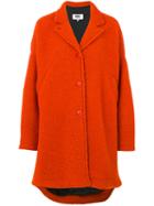 Mm6 Maison Margiela - Oversized Coat - Women - Polyester/viscose/virgin Wool - 42, Yellow/orange, Polyester/viscose/virgin Wool