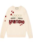 Gucci Gucci Logo Spiritismo Sweatshirt - Nude & Neutrals