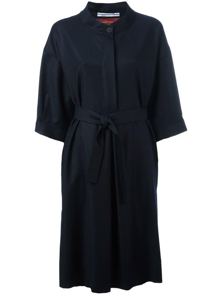 Cristaseya Flannel Dress - Blue