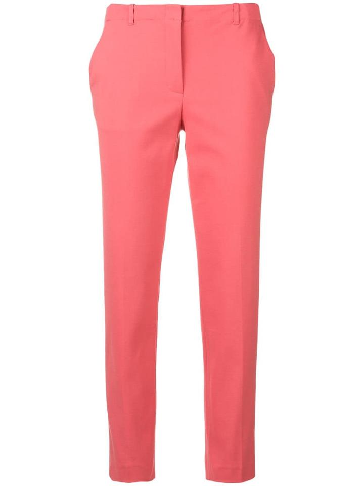 Emporio Armani Slim Cropped Trousers - Pink