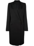 Stella Mccartney Melton Coat, Women's, Size: 44, Black, Silk/cupro/viscose/wool