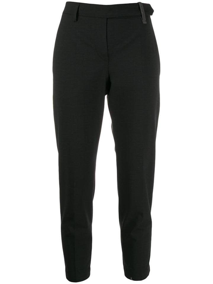Brunello Cucinelli Tapered Tailored Trousers - Black