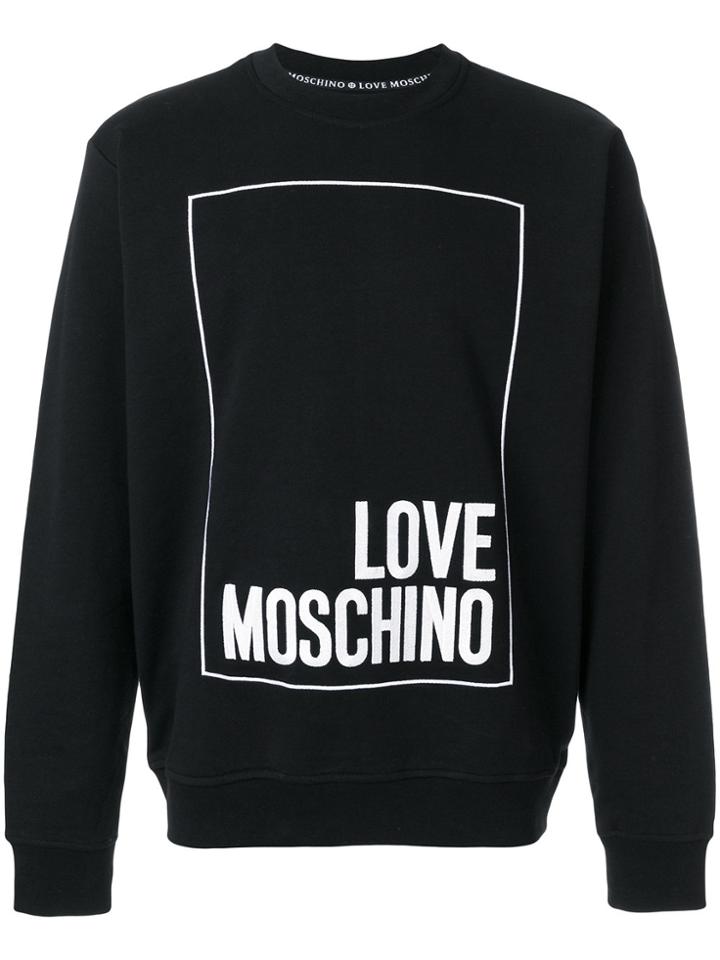 Love Moschino Logo Print Sweatshirt - Black