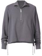 Siki Im Zipped Turtleneck Sweater - Grey