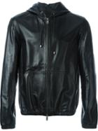 Desa 1972 Hooded Leather Jacket, Men's, Size: 50, Black, Leather