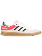 Adidas Striped Flat Sneakers - White