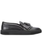 Louis Leeman Fringed Slip-on Sneakers - Black