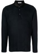 Cerruti 1881 Long-sleeved Polo Shirt - Blue