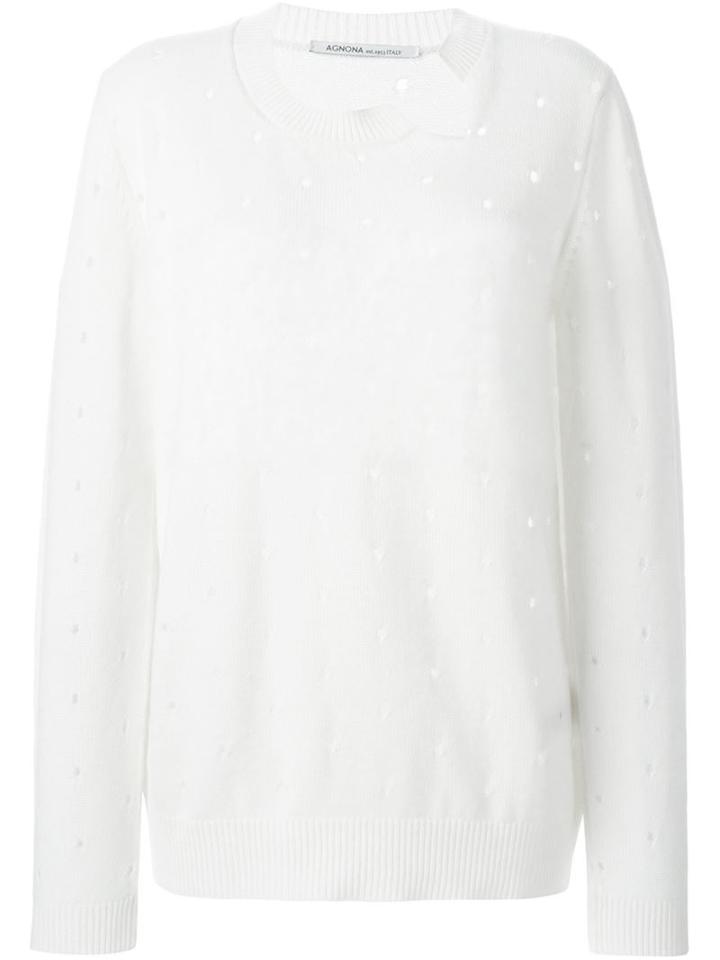 Agnona Hole Pattern Sweater