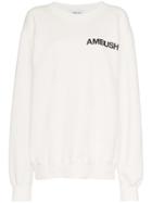 Ambush Logo Cotton Sweatshirt - White