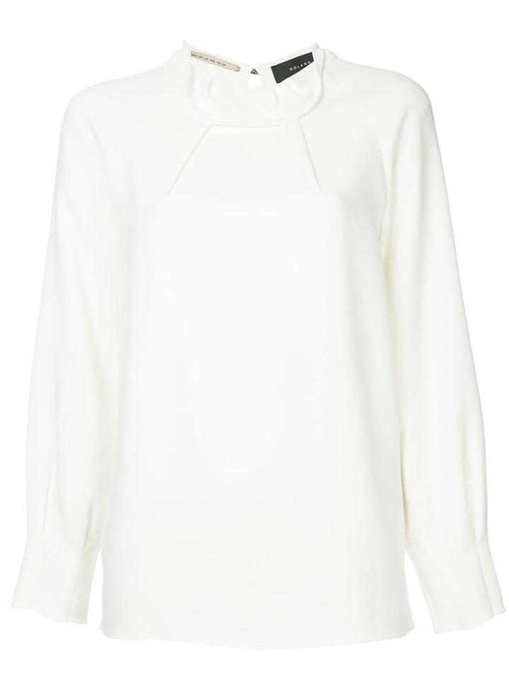 Roland Mouret Loose Fit Blouse - White