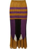 Gig Mid-length Knit Skirt, Women's, Size: Medium, Yellow/orange, Polyamide