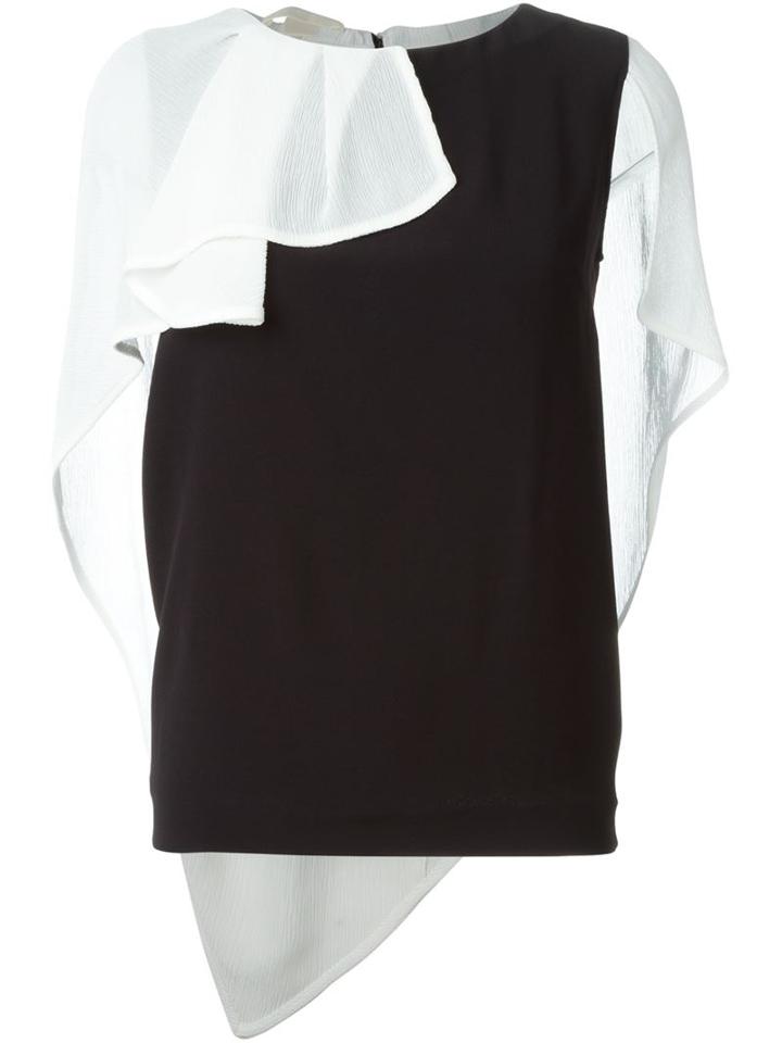 Antonio Berardi Draped Overlay Tank Top