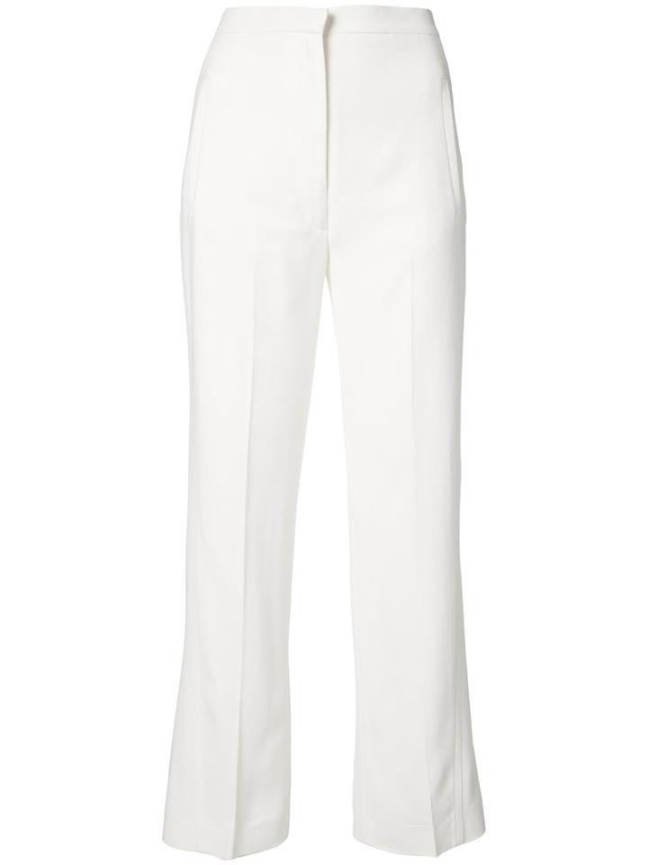 Khaite - Cropped Trousers - Women - Spandex/elastane/viscose - 8, White, Spandex/elastane/viscose