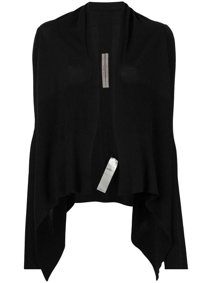 Rick Owens Short Wrap Cardigan, Women's, Size: Medium, Black, Wool