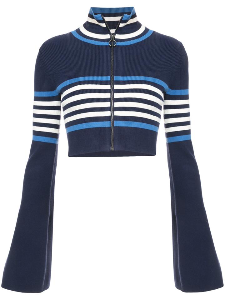 Fenty X Puma Cropped Zipped Sweater - Blue
