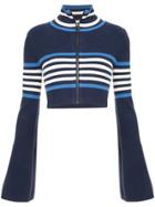 Fenty X Puma Cropped Zipped Sweater - Blue