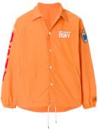 Heron Preston Embroidered Logo Coach Jacket - Yellow & Orange