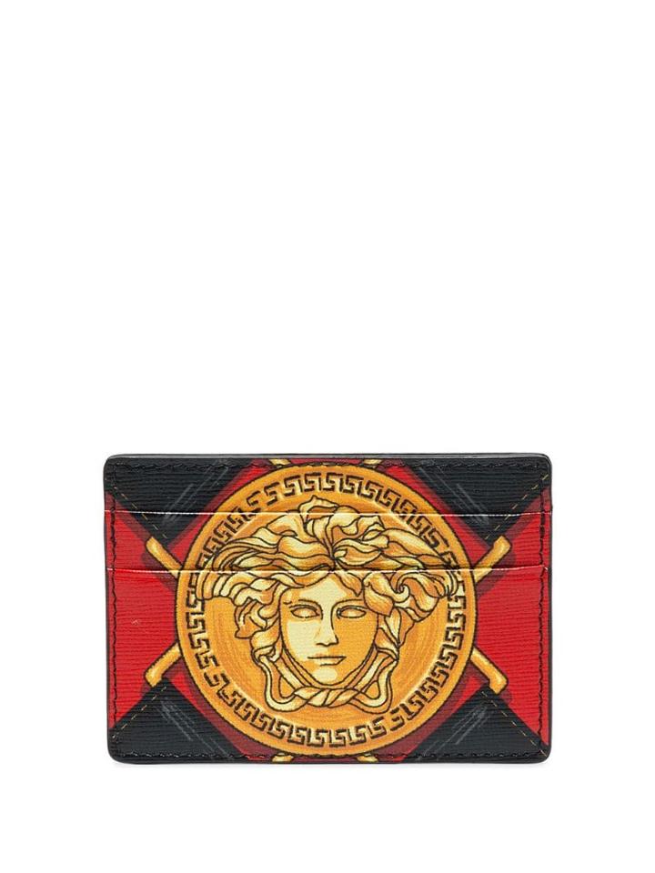 Versace Harness Print Wallet - K016h Black