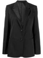 Helmut Lang Single-breasted Fitted Blazer - Black