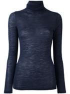 Zanone Roll Neck Jumper - Blue